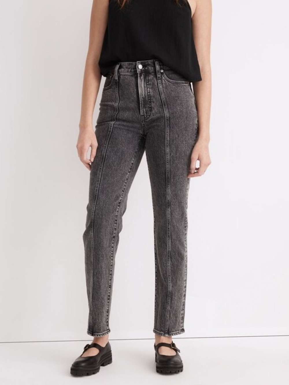 NWT Madewell The Perfect Vintage Straight Jean in Meaford Wash Seamed Edition 26